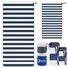 BonGu 2 Pack Beach Towel Set 180x80cm & 60x38cm Microfiber
