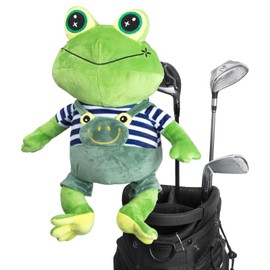 Animal Style Golf Driver Headcover, Green Frog Golf Club Head Covers for 1 Wood 460cc, 450cc fits for All Brand Gifts for Golfer
