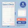 FMP Brands Guest Check Books for Servers, Server Note Pads