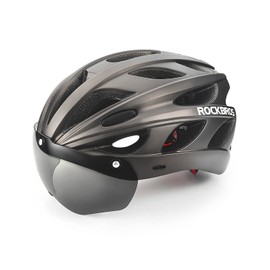 ROCKBROS Bike Helmet for Men Women Cycling Helmet with Removable Goggles & Sun Visor Mountain & Road Bicycle Helmets Adjustable Size Adult Cycling Helmets