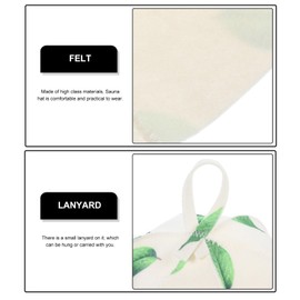 Operitacx Sauna Hat for Men and Women, Lightweight Vaporarium Hat to Protect Hair, Sauna Cap, Russian Banya Hat for Sauna Accessories