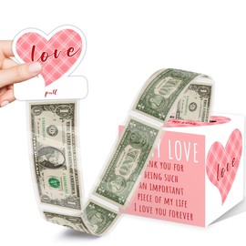 Birthday Gifts for Her or Him, to My Love Money Box for Cash Gift, Surprise Gifts for Your Love, Gifts Ideas Anniversary Birthday Gift for Husband Wife Mom Dad Grandma Grandpa,with 35PCS Plastic Bags
