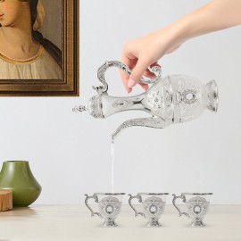 Tea Set Vintage Coffee Set With Pot And 6 Cups For Home Decor Birthday Wedding