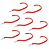 TERF® Universal Tool Hook Screw-in Hooks Storage Shed Garage Utility Hook Multi-Purpose Hooks Set Heavy Duty Wall Mount Vinyl Coated Storage Household Hooks for Garden Garage Shed Tools - Pack of 8