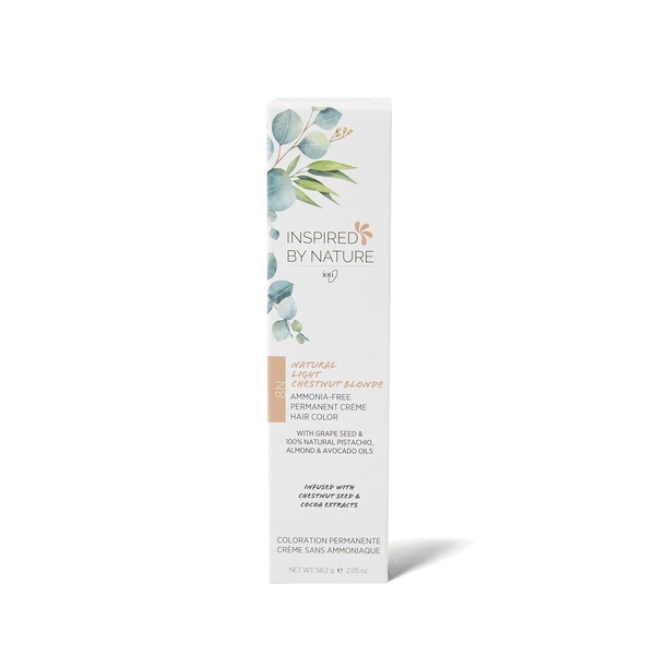 ion Ammonia-Free Permanent Hair Color Natural Light Chestnut Blonde 8N,