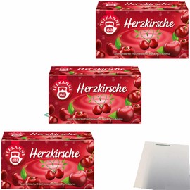 usy Bundle for Teapot Fruit Tea Heart Cherry Pack of 3 (3 x 45 g Pack) + usy Block