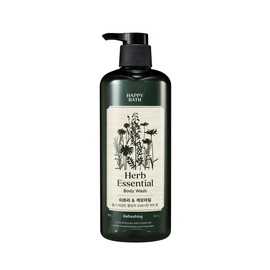Happy Bath 해피바스 허브 에센셜 바디워시 티트리&캐모마일 900g Happy Bath Herb Essential Body Wash Tea Tree & Chamomile 900g