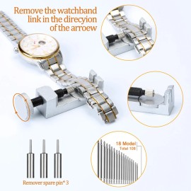 Unbranded  Metal Adjustable Watch Band Strap Bracelet Link Pin Remover Repair Tool Kit US