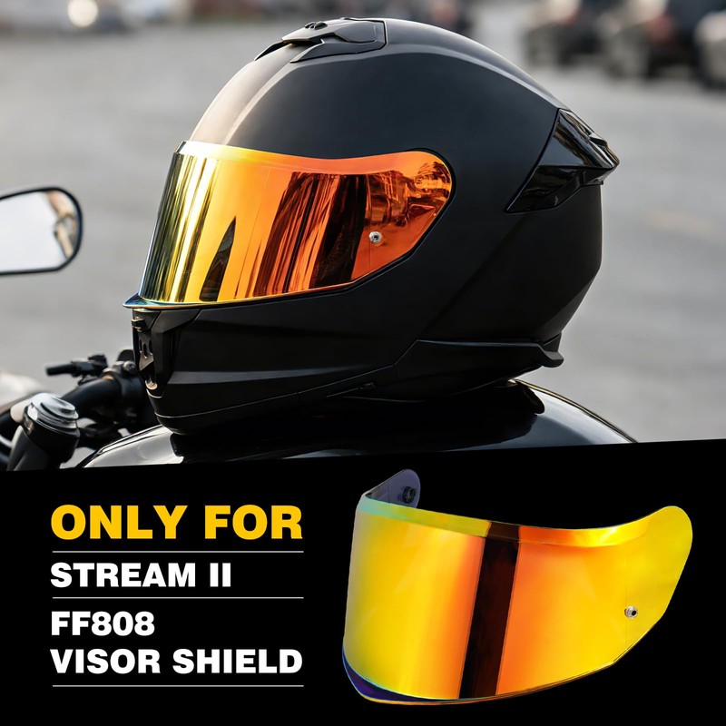 JQF Gear Stream II Visor Shield, Helmet Shield Repalcement for
