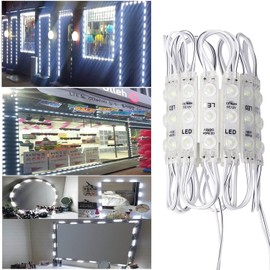 AOOYUANKE LED Module, 200pcs 100 Ft 3 LED Sign storefront Lights Module White Super Bright 2835 SMD IP65 Waterproof for Advertising Signs with Tape Adhesive Backside (White Light,NO Power Supply)