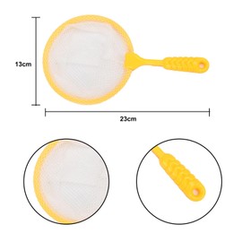 Miaija 14Pcs Rubber Ducks Set 12 Yellow Mini Ducks Toy with 2 Fishing Net Funny Bath Toy Set for Kids Swimming Pool Toys Water Games