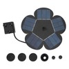 Solar Fountain Solar Powered Plum Blossom Style Fast Start Up