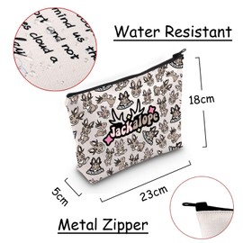 JXGZSO Jackalope Cryptid Cosmetic Bag Cryptozoology Gift Cryptid Creature Gift Mythical Jackalope Makeup Bag Jackalope Lover Gift, Jackalope Bag