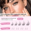 Lash Clusters DIY Eyelash Extensions 120 PCS Individual Cluster Lashes