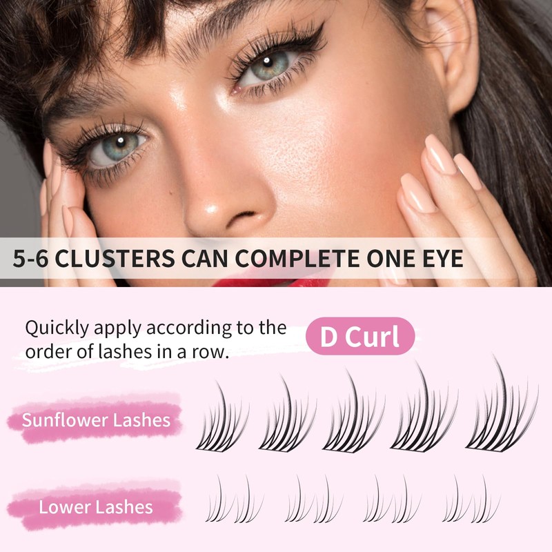 Lash Clusters DIY Eyelash Extensions 120 PCS Individual Cluster Lashes