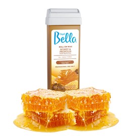 Depil Bella Brazilian Roll On Wax Honey and Propolis Depilatory | Body Waxing, Hair Removal Wax-Cartridge | For Men and Women | Home Self Waxing | Sensitive Skin | Dermatologically Tested | Painless