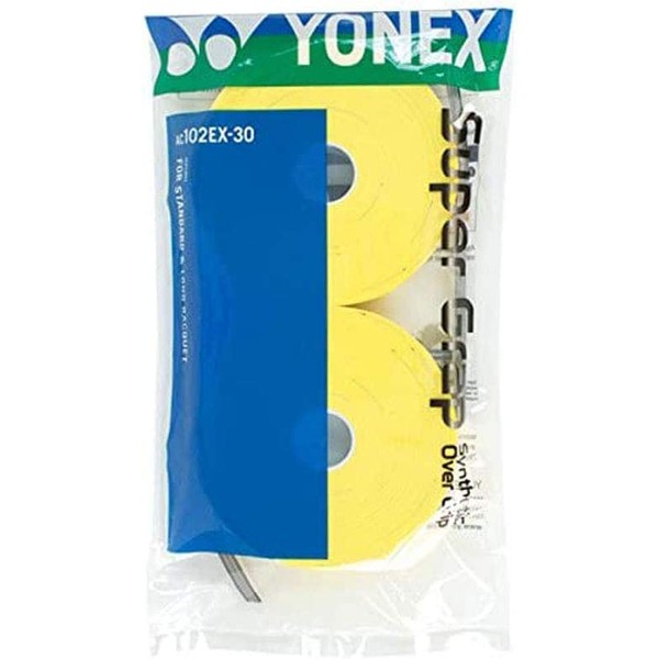 YONEX Super GRAP 2X 30 Packs Yellow (60 Grips)
