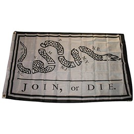 Wholesale Lot 5 3x5 Gadsden Culpepper Culpeper Join Or Die Benjamin Franklin Polyester Flag 3'x5' House Banner Brass Grommets Fade Resistant Double Stitched Premium Quality Polyester