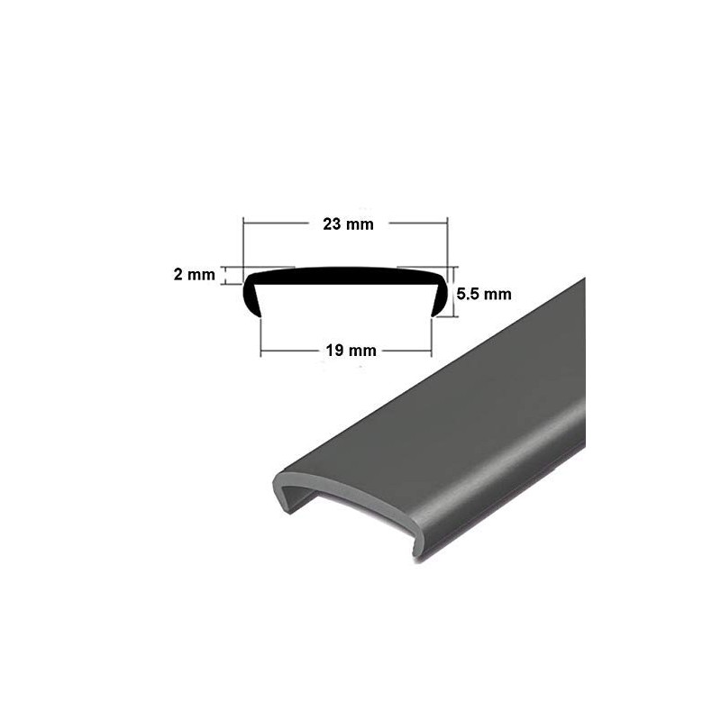 Edging Edge 19 mm Black Soft Edge Bumper Edge Protective