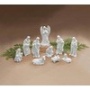 burton+BURTON Porcelain Miniature Nativity Figurine 10 Piece, White
