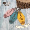 Standard Factory mkr-014 Motel Hotel Key Chain Genuine Leather Key