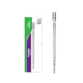 Nghia Pusher - S-507 (Stainless Steel) | Double–Ended Cuticle Pusher | Precision Nail Care Tool| Premium Quality for Nail Care | Ergonomic Design | Suitable for Professional & Home Use