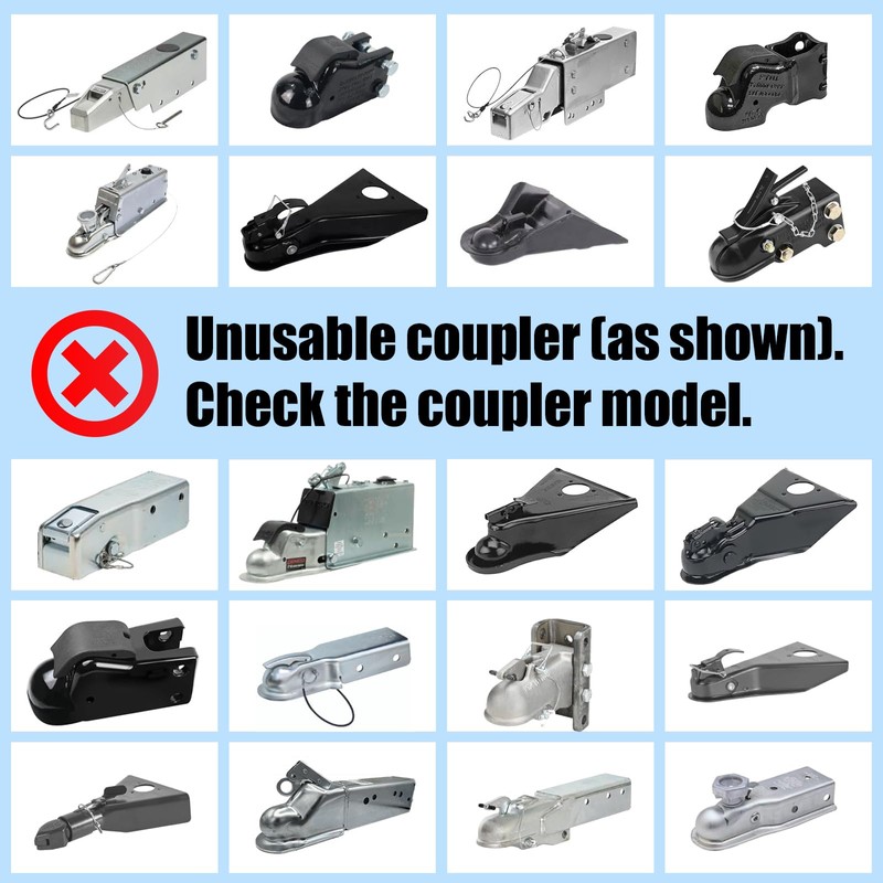 2025 Upgraded Trailer Lock,Heavy Duty Steel Security Trailer Hitch Locks,2