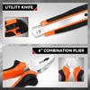 Universal 46 Pcs Orange Portable DIY Repair Hand Tool Kit