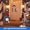 Lighted Doorbell Push Button, LED Round Door Bell Switch Home