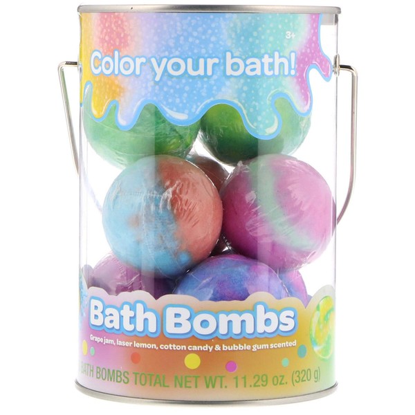 Crayola Color Your Bath Bucket Bomb, Multicolored, Lemon, 11.29 Oz, 8 Count