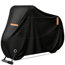Motorcycle Tarpaulin Outdoor, Scooter Tarpaulin Waterproof Winterproof 190T Motorcycle Garage Tarpaulin, Motorcycle Cover with Reflective Strips, Motorcycle Tarpaulin for Scooters, Moped, 245 cm x 105 cm x 125 cm