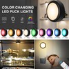 BLS LED Puck Lights with Remote Control, 13 Color Changing