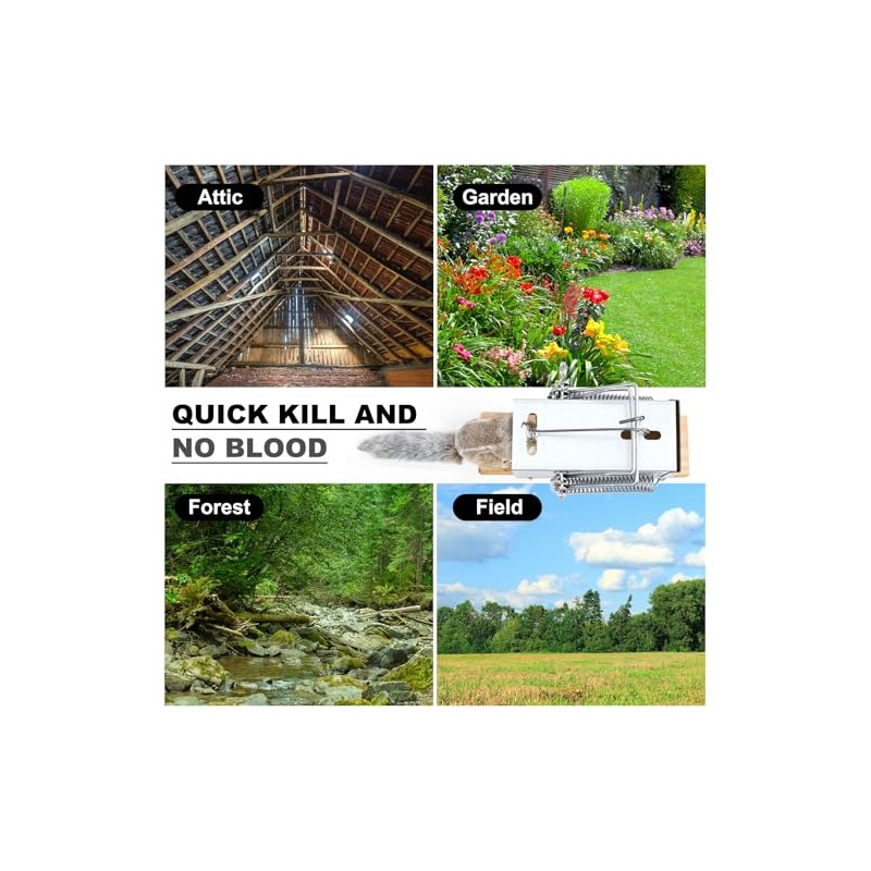 Qualirey 1 Pcs Tube Trap Squirrel Trap Outdoor Safe and