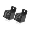 Hihaha 2Pcs Car Relay 5 Pin 12V 40Amp SPST Model