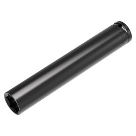 FOCMKEAS 1/2 Inch Drive by 22mm Deep Impact Socket, Heat-Treated CR-V Steel 6 Inch Length, 6-Point Metric Sizes