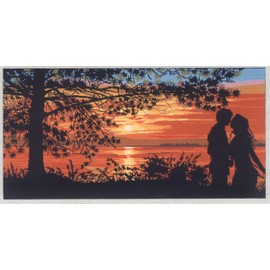 Needlepoint Painted Canvas Tapestry Gobelin - Love. 24"x43" 17.191 by Gobelinl
