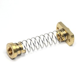 ReliaBot 2pcs T8 Anti Backlash Spring Loaded Nut Elimination Gap Flange Cutted with 2-M3 Holes for Acme Threaded Tr8x2 Lead Screw (2mm Pitch, 1 Start)