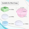 AIMALL 4 PCS Leak-Proof Creative Travel Soap Box with Lid,