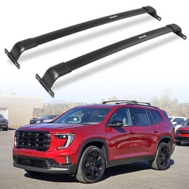 EZREXPM Fit for 2024 2025 2026 GMC Acadia Roof Rack Cross Bar 220lbs Crossbars Cargo Bars Luggage Carrier Rooftop Accessories (with Side Roof Rails)