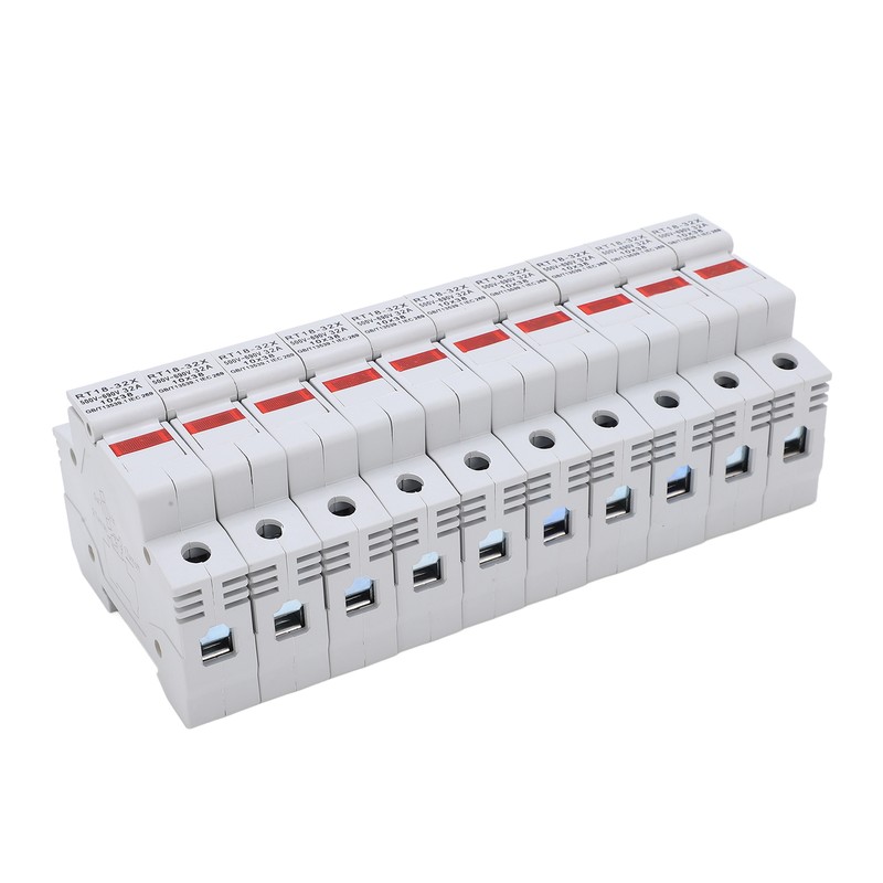 RT18‑32X Miniature Rail Mounted Fuse Holder Base with LED Indicator