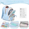 DIGOBAY Backpack for Girls, 3PCS Girls Backpack for School with