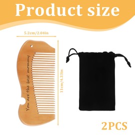 Pack of 1 Birth Comb for Labor Pain, Wooden Birth Comb with Affirmation Labor Gifts for Women, Labor Comb, Birth Comb, Labor and Delivery Utensils for Expectant Mothers