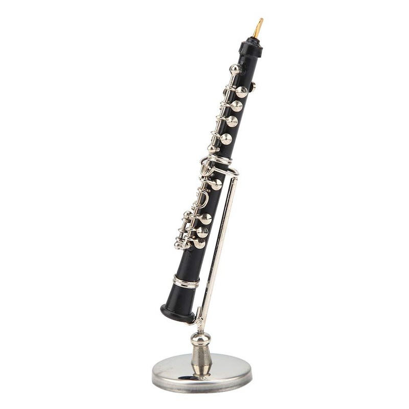 Copper Clarinet Miniature Oboe Model Miniature Dollhouse Model Miniature Clarinet