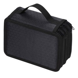Large Colored Pencil Case High Capacity Zipper Pen Bag 72 Slots 4 Layers Pen Organiser Stationery Pouch Bag Case Paint Brush Holder Storage For Office School Artist Sketch Drawing Pencils Holder