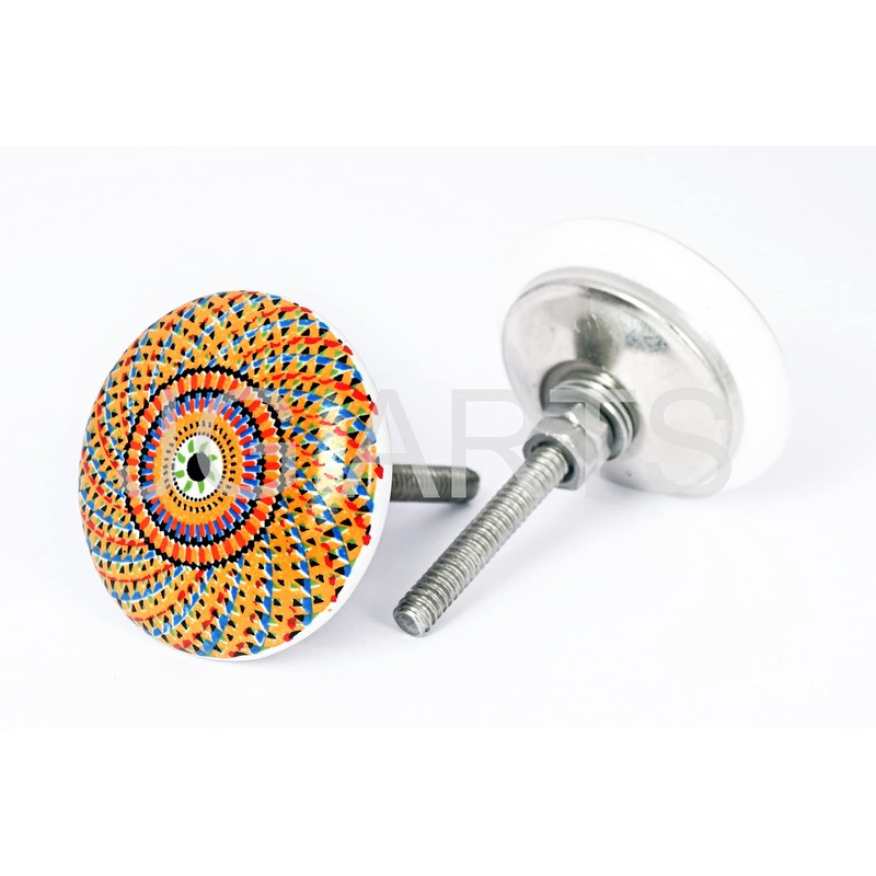 JGARTS 10 x Mix Vintage Look Flower Ceramic Knobs Door