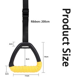 2 Pack Sport Hanging Rings Set,Sport Gymnastic Rings,Adjustable Pull Ups Straps,Pull Up Exercise Rings,Training Fitness Equipment,for Strength Training,Pull-Ups,Dips