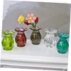 Toyvian 5pcs Mini Vase Resin Doll Vase Miniature Dollhouse Items