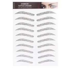 6D Eyebrow Sticker Professional Eyebrow Transfer Sticker Eyebrow Makeup Tool for Women and Girls (Black)(BLACK-07)