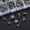 qxayxa 210 Pcs Terminal Block Screws with Square Washers, M3