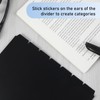 Ymapinc A5 Binder Dividers with Tabs, 7pcs 6 Ring A5